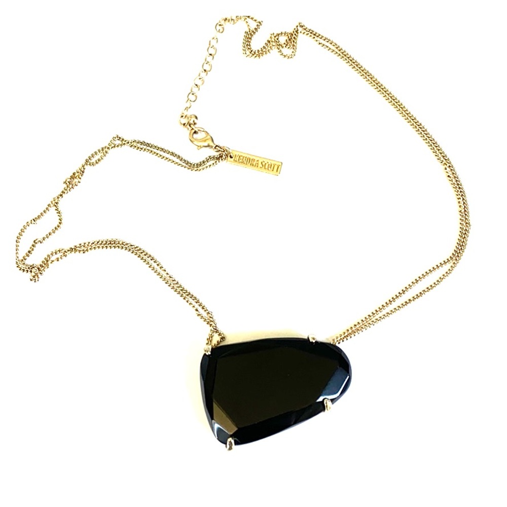 Kendra Scott Black and Gold Necklace
